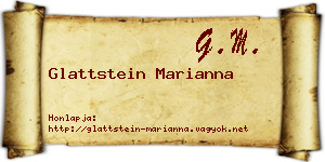 Glattstein Marianna névjegykártya